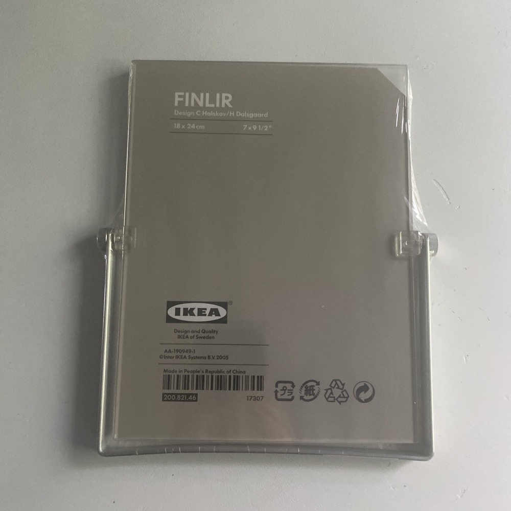 IKEA FINLIR Clear Acrylic Picture Frame 7 x 9 1/2" Design C NEW!
